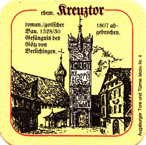 augsburg a-by thor tore 4b (quad185-nr 4 kreuztor)